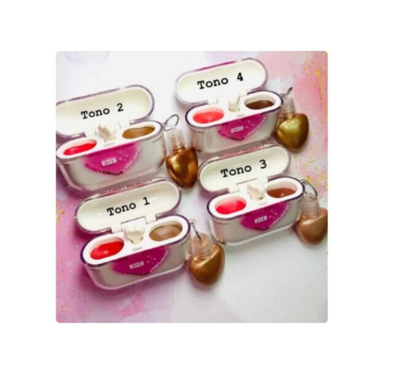 Billion Beauty Airpods Blush + Countour + Highlighter Pack of 4