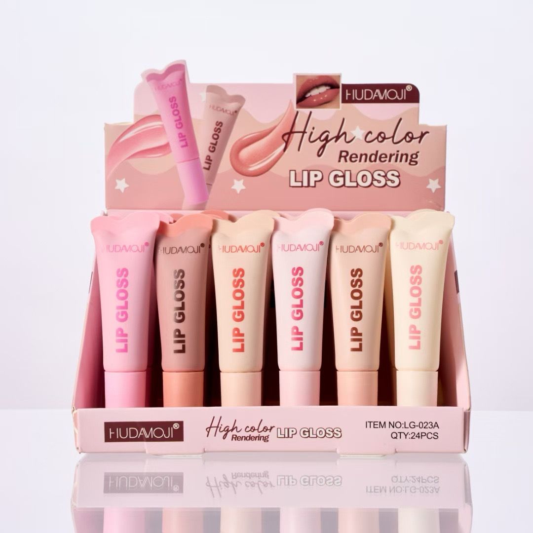 Huda moji 6 pcs New Viral lip Gloss