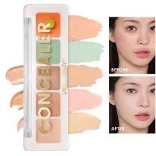Cosmet pk 5 Colors Skin Corrector Concealer Palette Multicolor All skin Tones High Cover But Non-Cakey Long-lasting Natural Green Pink Concealer Face Makeup