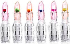 COSMET PK High Quality Transparent Color Changing Flower Jelly Lipstick