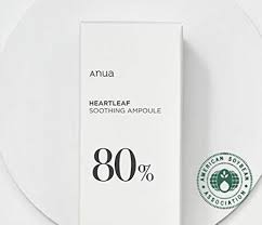 Anua Heartleaf 80% Moisture Soothing Ampoule.