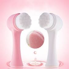 2 in 1 Face Skin Care Tool Set 3D Face Roller For Face Tightening & Lifting Double-sided Face Cleansing Brush For Pore Cleaning Exfoliating Blackhead Removal And Massage Gift For Women