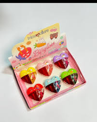 COSMET PK 2 in1 Trendy Korean Heart Lip Gloss Cute Lip Gloss2 in1 Mirror Glossy Lipstick Women Girls Non-Fading Long Lasting Transparent Double Headed Lip Gloss Moisturizing Makeup , glossy lip gloss