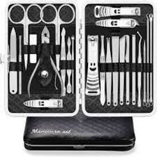 Gege Moon Premium Edition Jumbo Manicure and Pedicure Kit Grooming Kit, Stainless Steel
