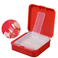 Red Double Tape Box PVC Double Sided Adhesive Tape Waterproof Wall Sticker Washable Clear