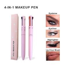 COSMET PK 4 In 1 Makeup Pen_ Eyebrow Pencil_ Lip Liner Highlighter Makeup Pen_ Waterproof All In One Makeup Pencil_ 4 In 1 Makeup Pen in touch up and pencils lipsticks