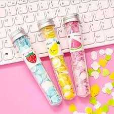 Portable Mini Body Washing Bath Test Tube Confetti Foaming Flower One time Paper Soap Slice , paper soap for school