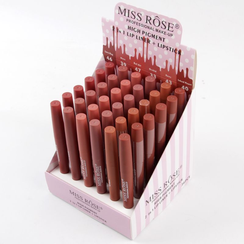 MISS ROSE Lipsticks Plus Liner