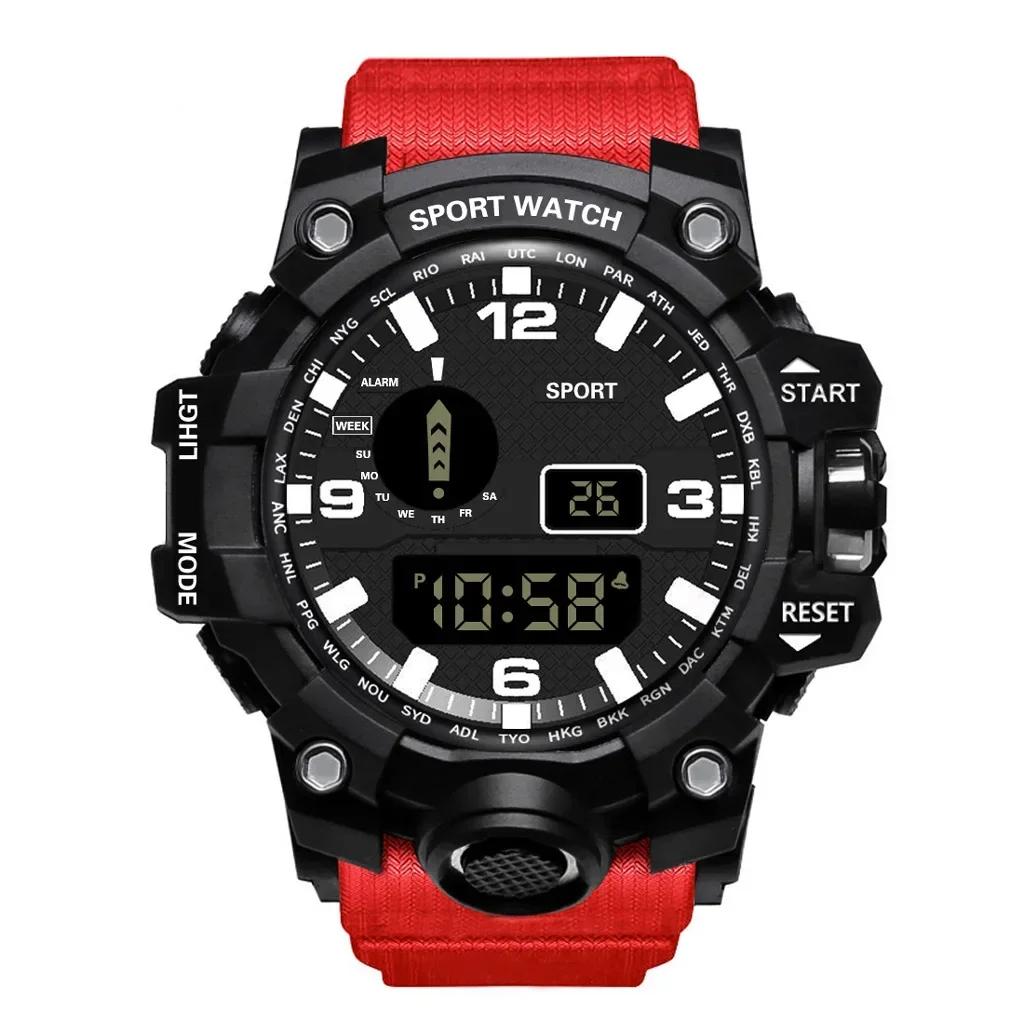 Men's LED Digital Watch Men Sport Watches Fitness Electronic Watch Multifunction Military Sports Watches Clock Kids Gifts