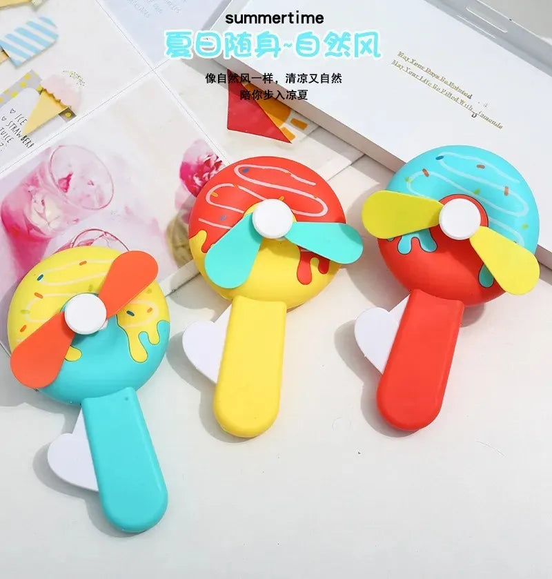 Toddler Toys Baby Fan Toy Fruit Shape Eye-catching Colorful Cartoon Toddler Toys for Kids Mini Fan Mini Fan