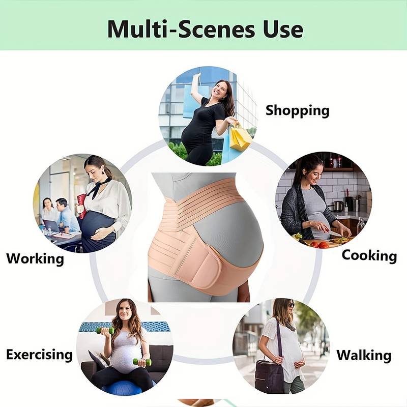 3 in 1 Pregnancy Back Support Belt Support Child Weight and Relieve Back Preasure 3830-10