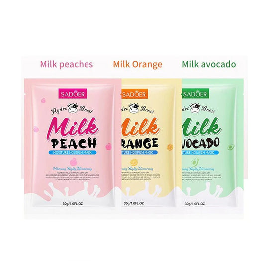 Sadoer 1 Pc Hydrating and Moisturising Sheet Mask – Milk and Fruits