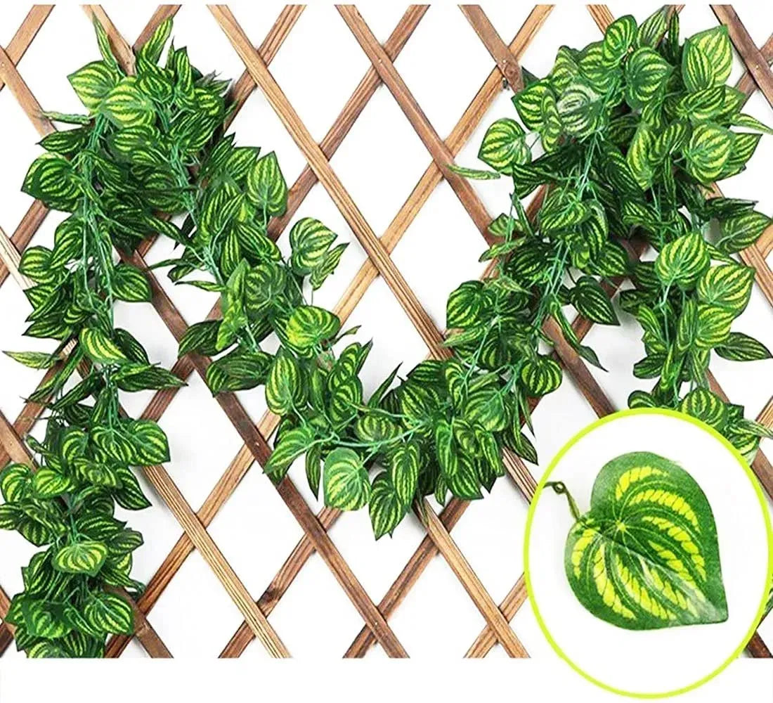 Enhance Your Space: 7.5 Feet Long Artificial Money Plant Leaf Bail Garland for Home, Office, and Room Decoration