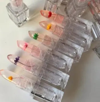 COSMET PK High Quality Transparent Color Changing Flower Jelly Lipstick