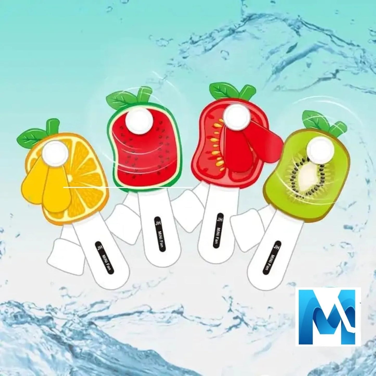 Toddler Toys Baby Fan Toy Fruit Shape Eye-catching Colorful Cartoon Toddler Toys for Kids Mini Fan Mini Fan