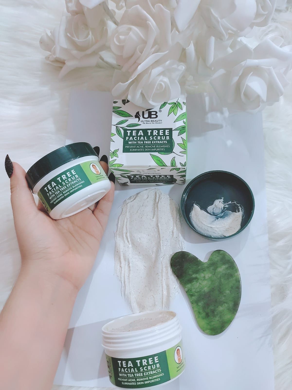 WHITENING FACE SCRUB  • TEA TREE FACE SCRUB  • 24 k GOLD FACE SCRUB   • VITAMIN C FACE SCRUB [ULT]