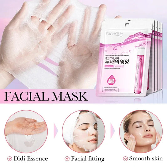 BIOAQUA 1 Piece Fruit Acid Nicotinamide Whitening Hydrating Face Sheet Mask