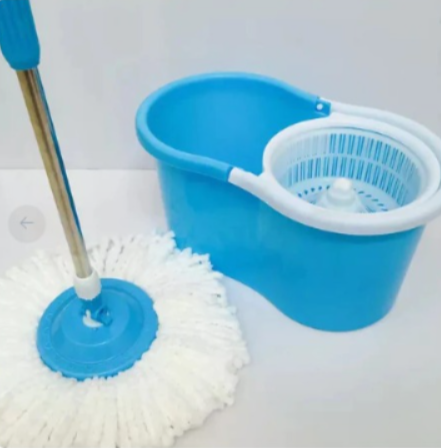 Amazing Double Bucket Mop Rotating Automatic Hand Free Washing Mop