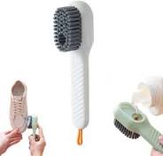 RINDMART Shoe Cleaning Brush, Automatic Liquid Discharge Brush, Soft Bristle Cleaning Brush, Multifunctional Cleaning Brushes for Clothes, Shoes, Home Use