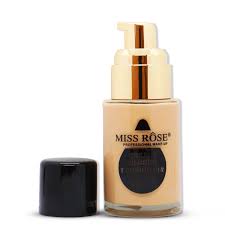 Miss Rose Waterproof Moisturizing Oil Free Full Coverage Deep Whitener Liquid Foundation 30Ml