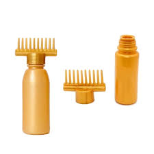 Pack of 1 comb bottle with extra seal cap for oil Volume 150ML Material Plastic Empty Hair Oil Bottle with Comb & Extra Seal Cap Stable & Durable to Use. Hair Oil Applicator Comb Bottle is Made of Quality Material Easy to Use Hair Comb Bottle Mult