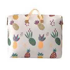 Portable Cartoon Pattern Storage Bag With Zipper Lightweight Dustproof