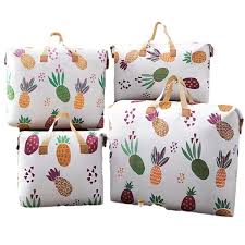 Portable Cartoon Pattern Storage Bag With Zipper Lightweight Dustproof