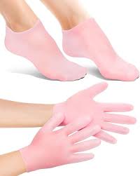 2 pair silicon Socks and gloves with transparent