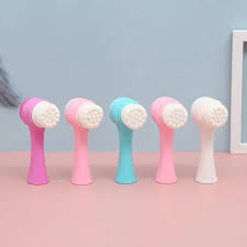 2 in 1 Face Skin Care Tool Set 3D Face Roller For Face Tightening & Lifting Double-sided Face Cleansing Brush For Pore Cleaning Exfoliating Blackhead Removal And Massage Gift For Women