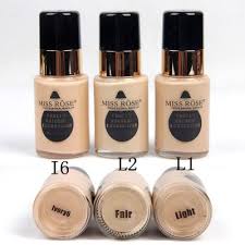Miss Rose Waterproof Moisturizing Oil Free Full Coverage Deep Whitener Liquid Foundation 30Ml