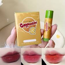 Cappuvini Organic Nourishing Anti-chapped Deep Hydrating Line Lines Repairing Smooth Tinted Lipstick Color Lip Balm 1 pcs