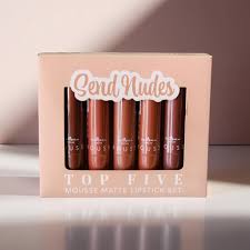 comet pack of 6 Lipstick & Lip Gloss Duo: 5 Matte Shades