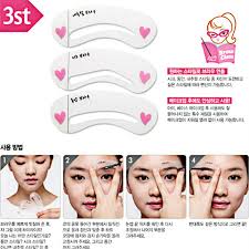 3Pcs Reusable Eyebrow Stencil Set Eye Brow DIY Drawing Guide Styling Shaping Grooming Template Card