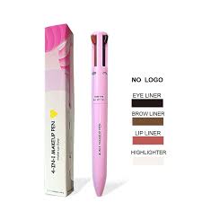COSMET PK 4 In 1 Makeup Pen_ Eyebrow Pencil_ Lip Liner Highlighter Makeup Pen_ Waterproof All In One Makeup Pencil_ 4 In 1 Makeup Pen in touch up and pencils lipsticks