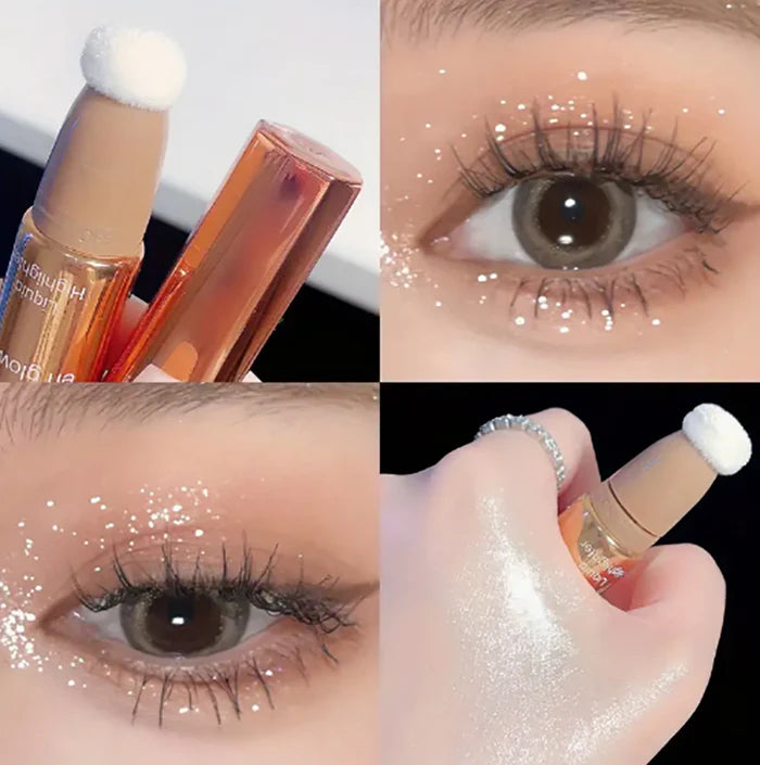 Miss Lara Natural Liquid Contouring Stick Highlighter Blush With Sponge Matte Finish Super Silky Blush Cream