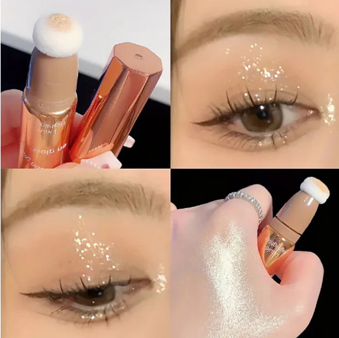 Miss Lara Natural Liquid Contouring Stick Highlighter Blush With Sponge Matte Finish Super Silky Blush Cream