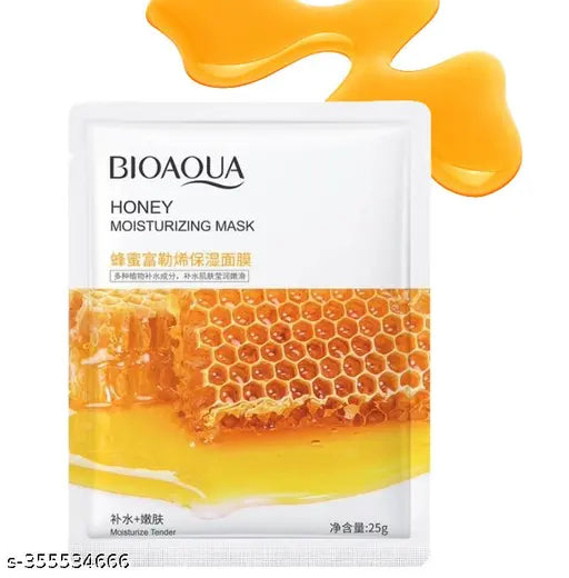 BIOAQUA 1 Piece Honey Moisturizing Face Sheet Mask 25g