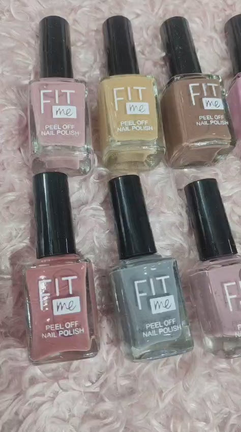Fitme nail polish, nude colours. Peel off