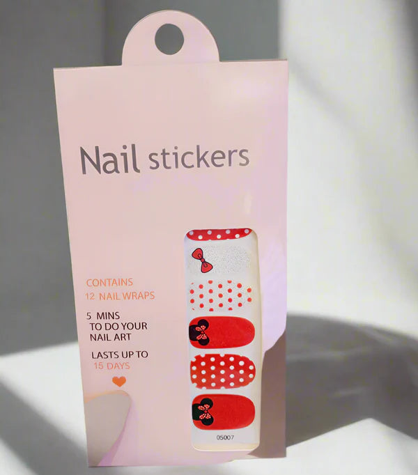 New Nail Art Nail Stickers NOW It easy to design nails at home without any tools.Apply to easy stay one week plus,waterproof and look real.